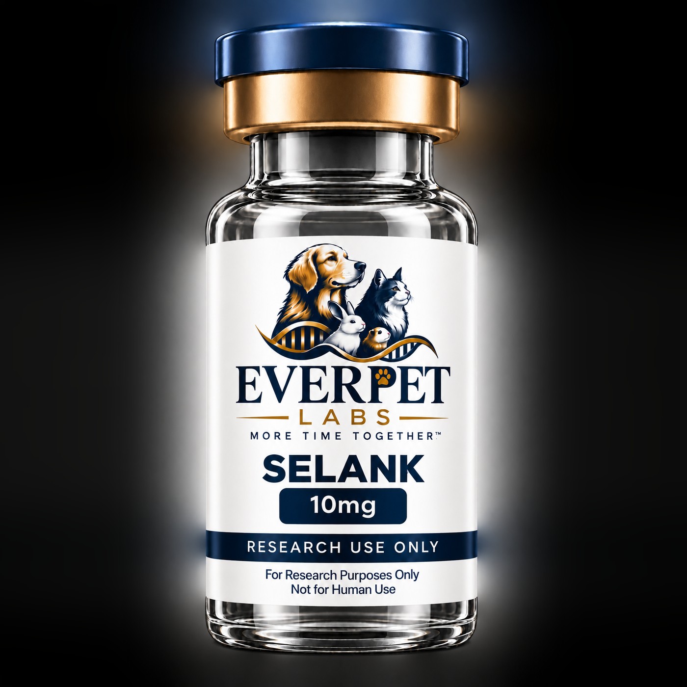 Selank 10 mg research peptide vial